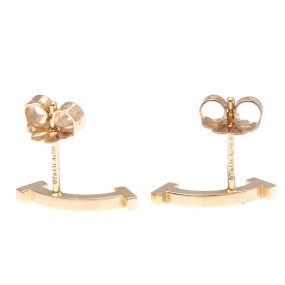 Tiffany Tiffany T Smile Earrings No Stone Pink Gold (18K) Stud Earrings Pink ...